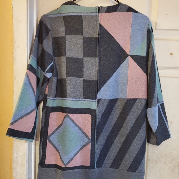 KC Spencer New York dresses. Aztek Abstract Geometric Southwest Multicolor Dress - Picture 2 of 7